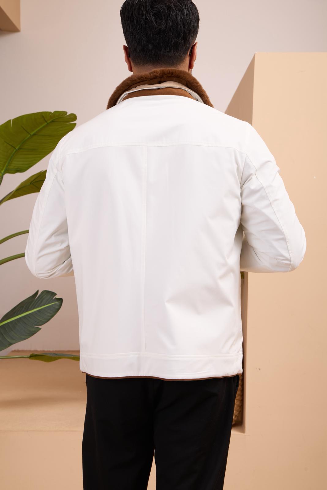Double-Sided Men's Cashmere Waterproof Jacket