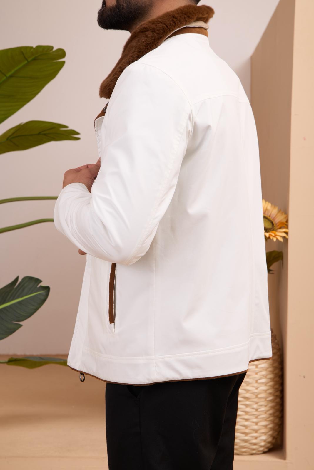 Double-Sided Men's Cashmere Waterproof Jacket