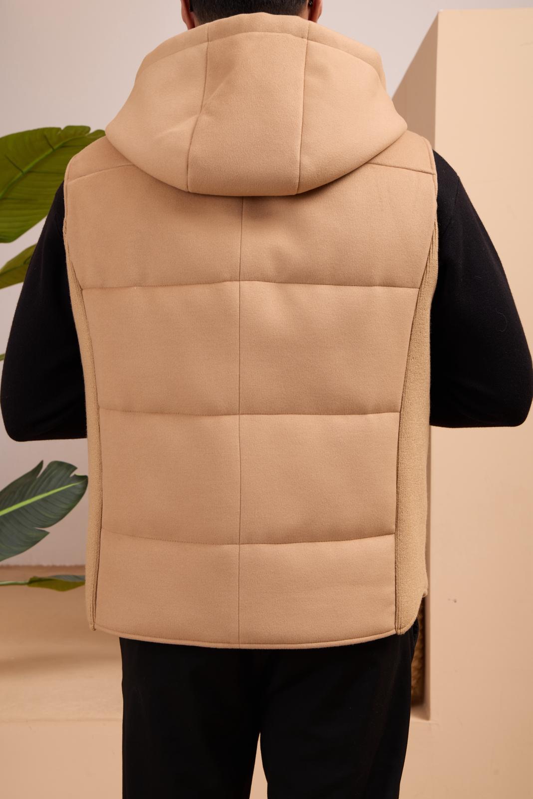 Men's Hooded Cashmere Vest