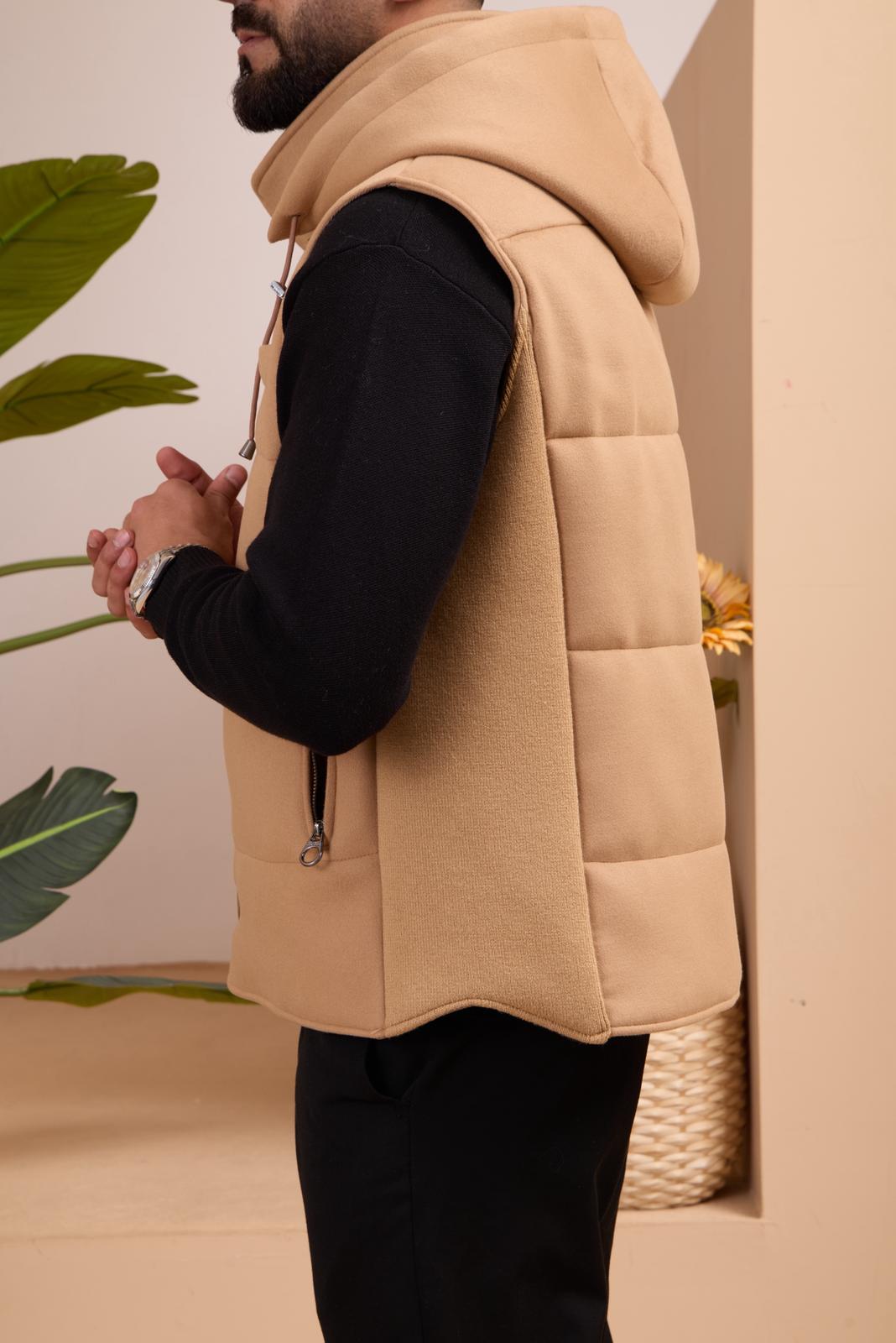 Men's Hooded Cashmere Vest