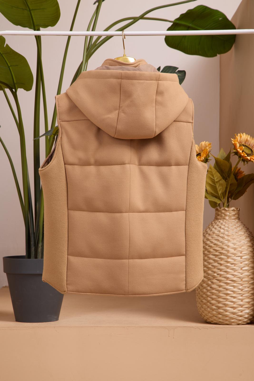 Men's Hooded Cashmere Vest