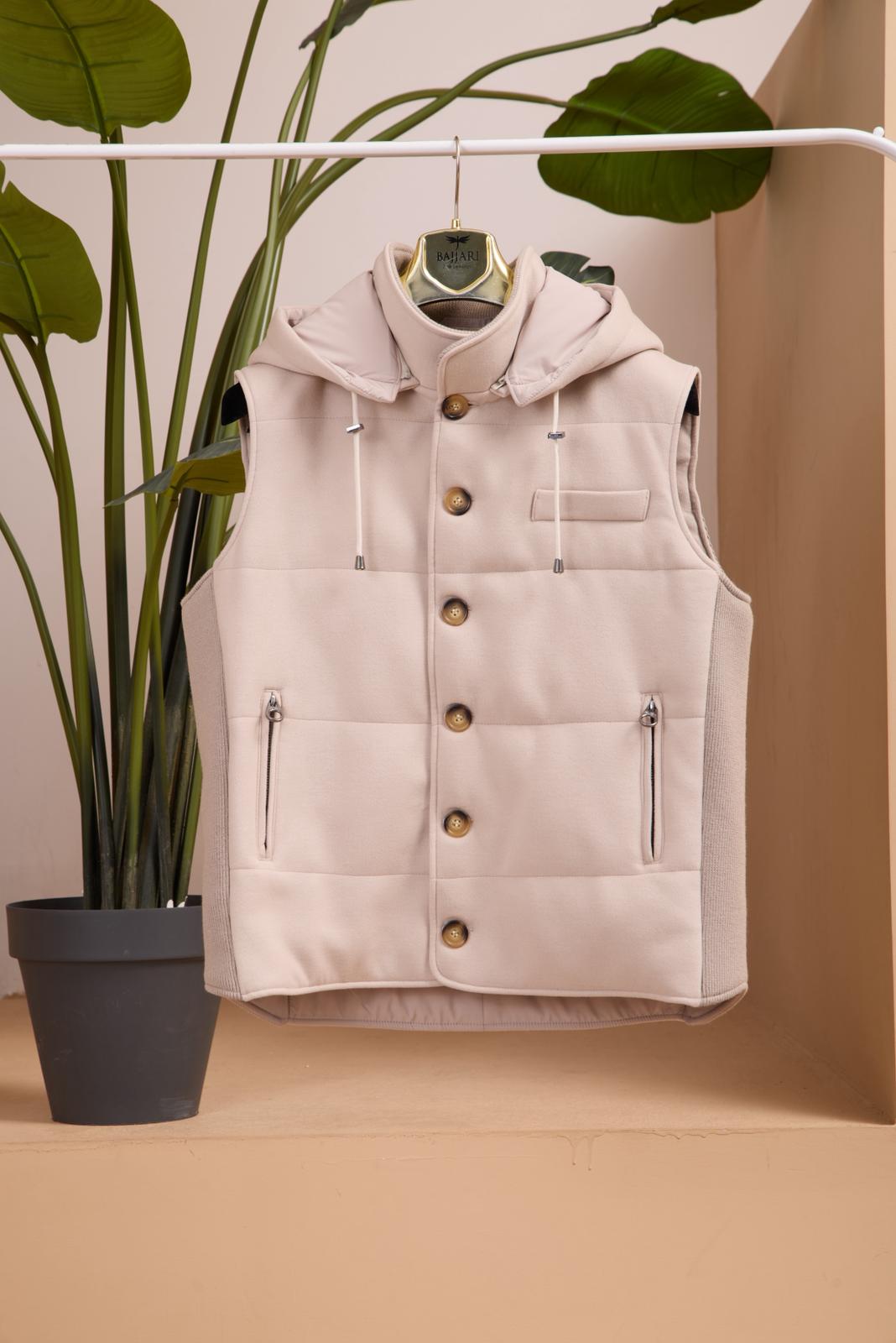 Men's Hooded Cashmere Vest