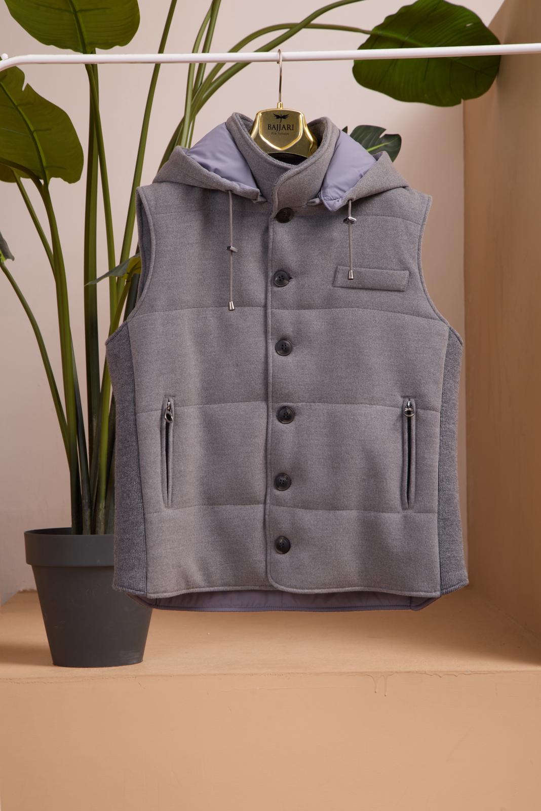 Men's Hooded Cashmere Vest