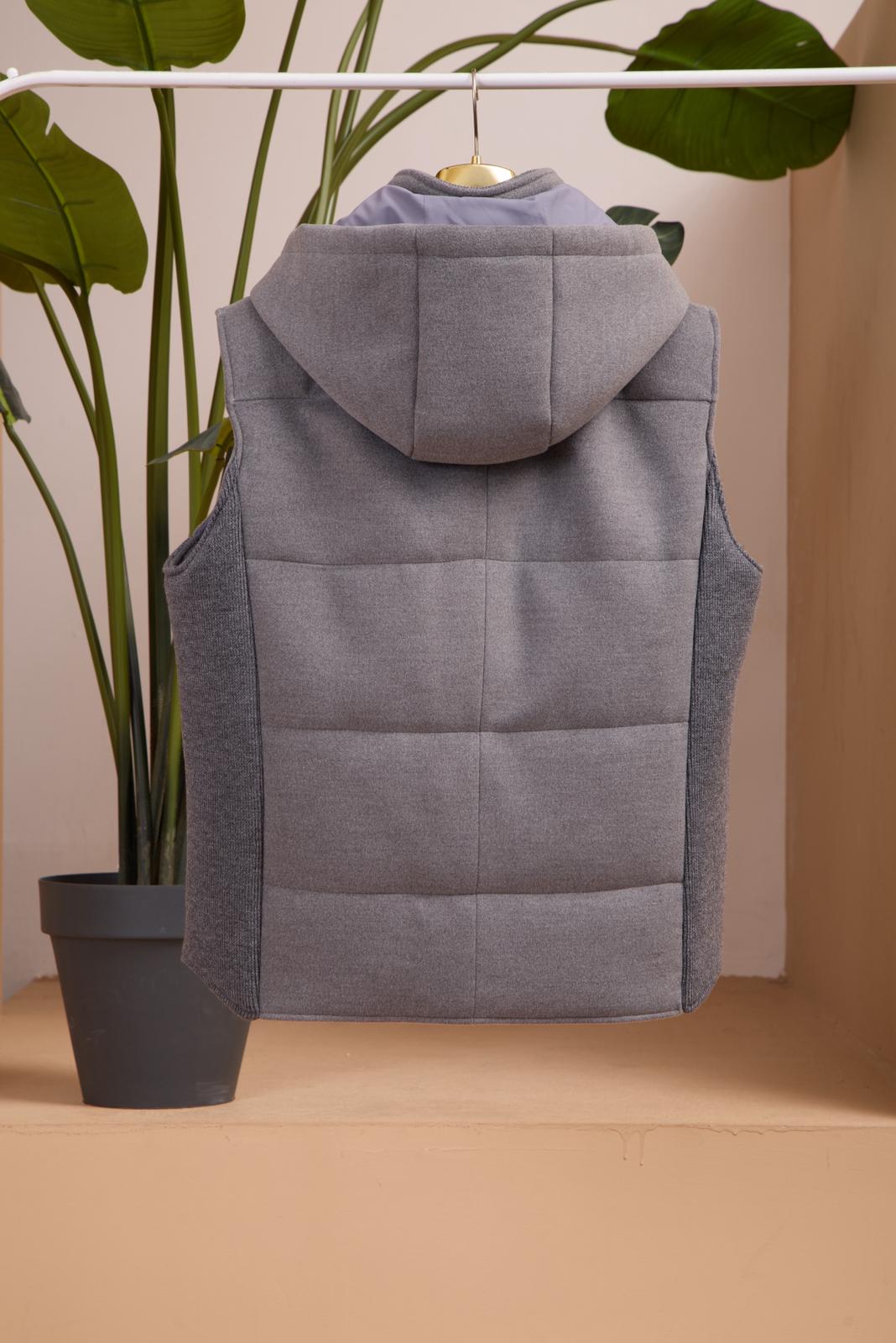 Men's Hooded Cashmere Vest