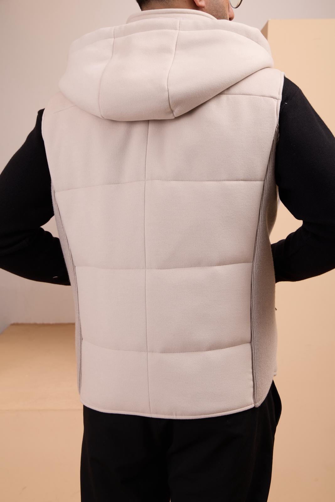 Men's Hooded Cashmere Vest