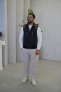 Stylish Men's Vest, Waterproof Fabric and Knitted Inner Lining