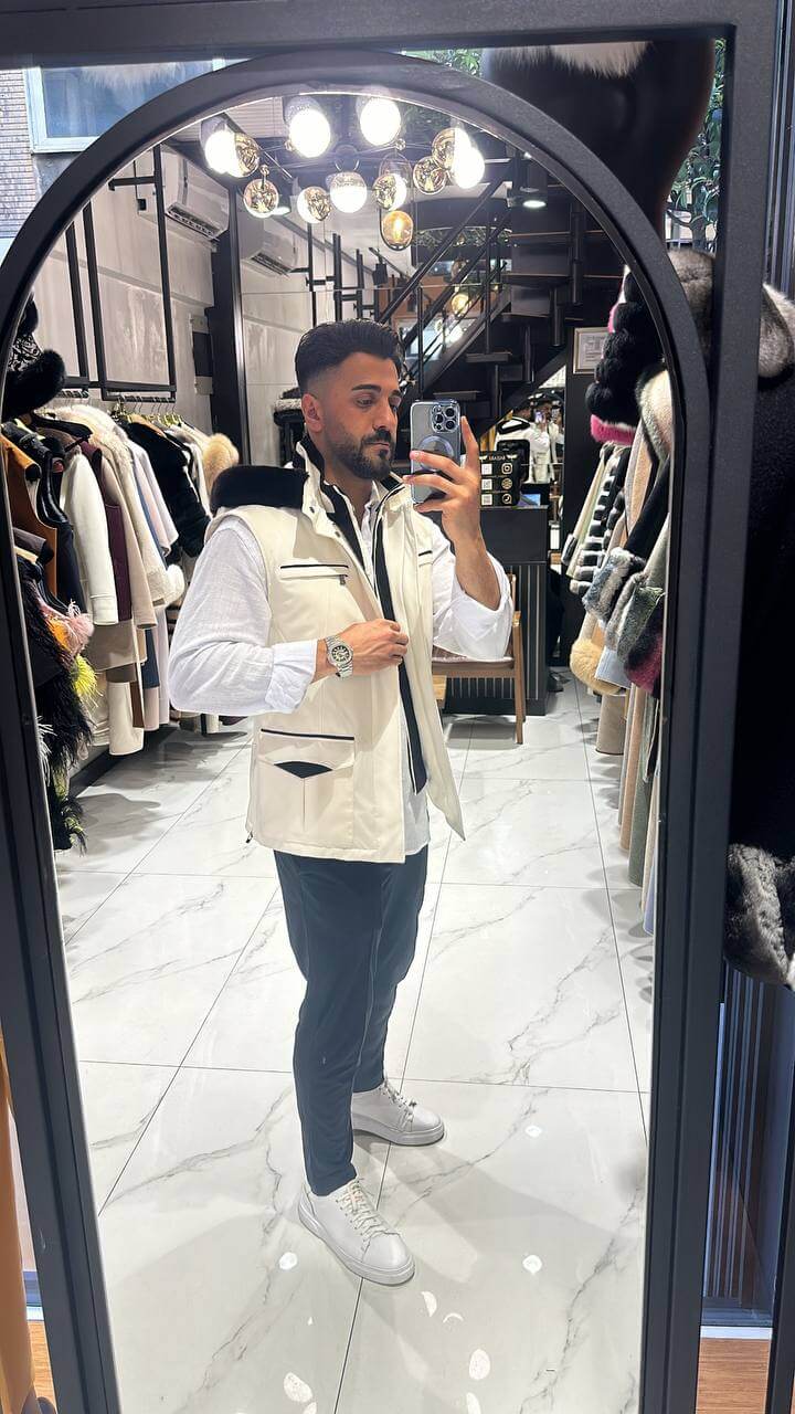 Man Vest with hoodie M-902
