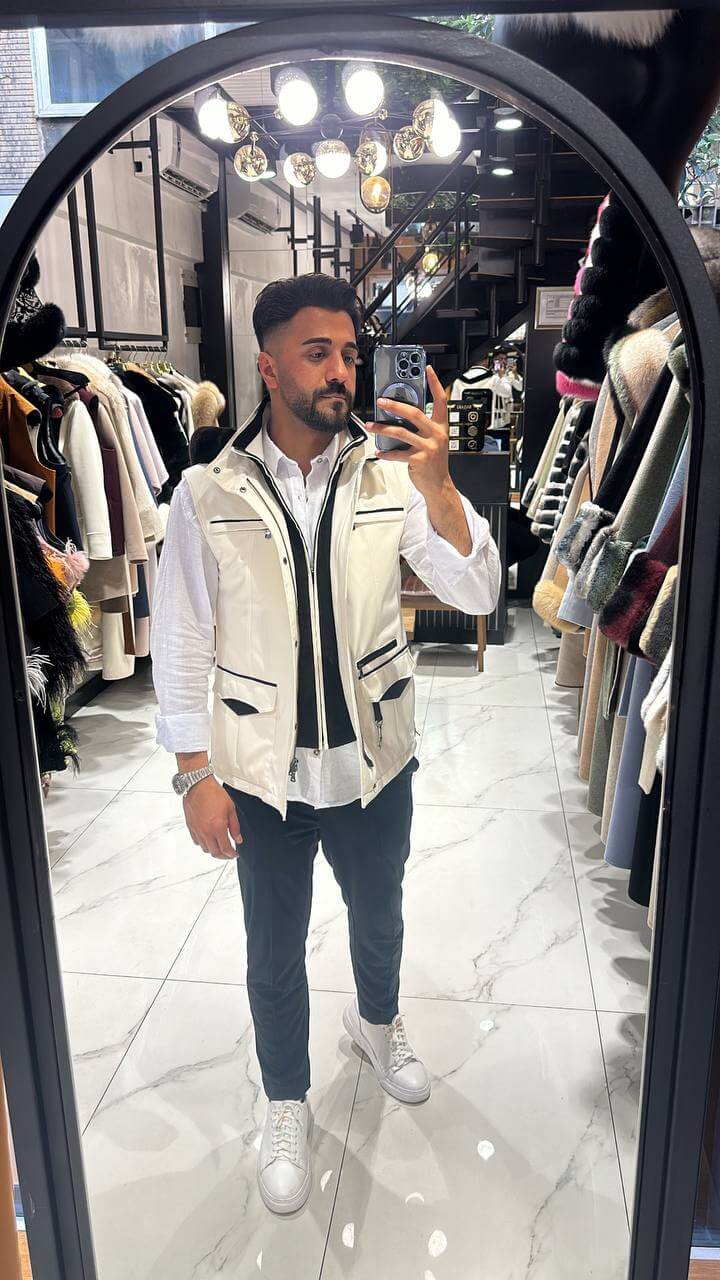 Man Vest with hoodie M-902