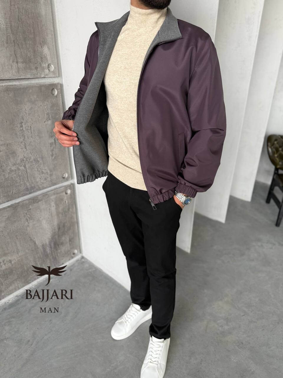 Waterproof Reversible Men’s Fleece: Style and Comfort Combined -M937-