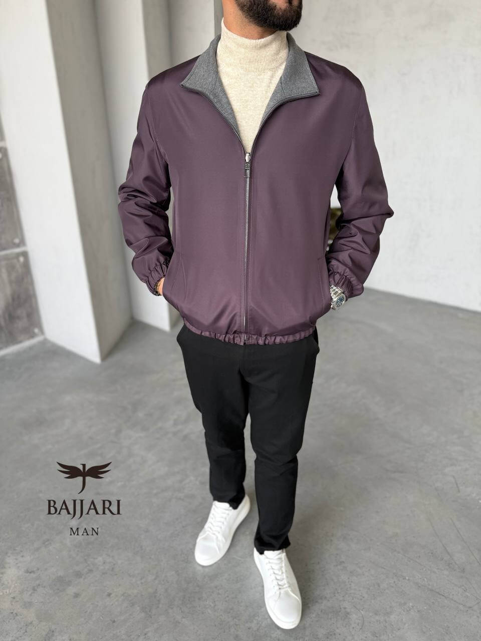 Waterproof Reversible Men’s Fleece: Style and Comfort Combined -M937-
