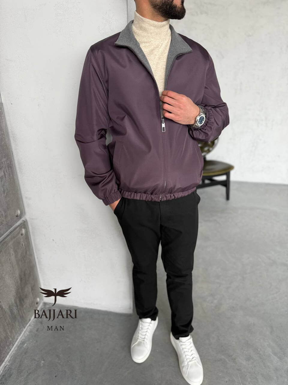 Waterproof Reversible Men’s Fleece: Style and Comfort Combined -M937-