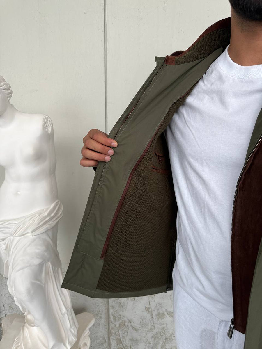 Waterproof Elegant Jacket with Cashmere Lining &amp; Rabbit Fur Hood