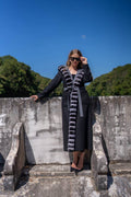 Reversible Hooded Abaya with Alpaca Wool and Rabbit Fur-9487-