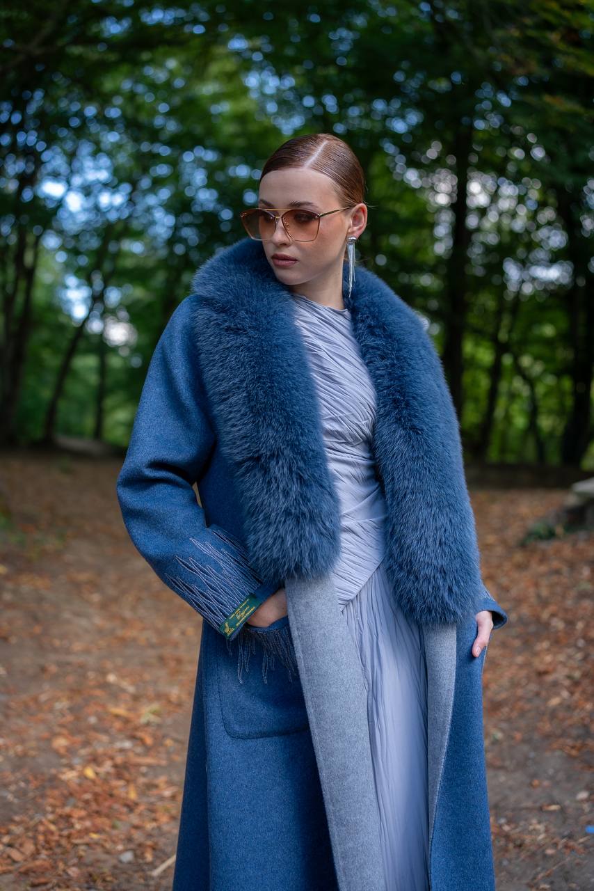 Custom Design Coat with Alpaca Wool-9021F Tüm-