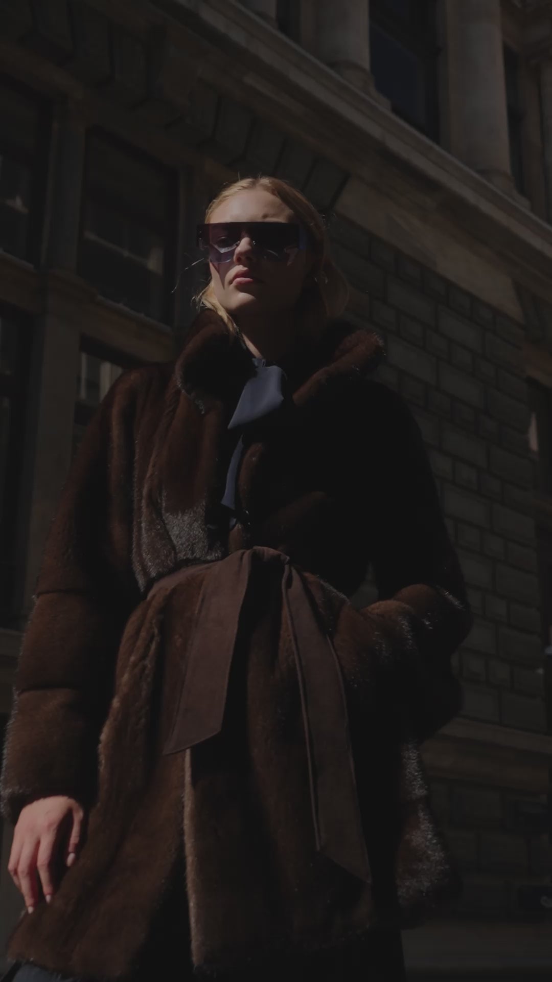 BROWN MINK FUR JACKET