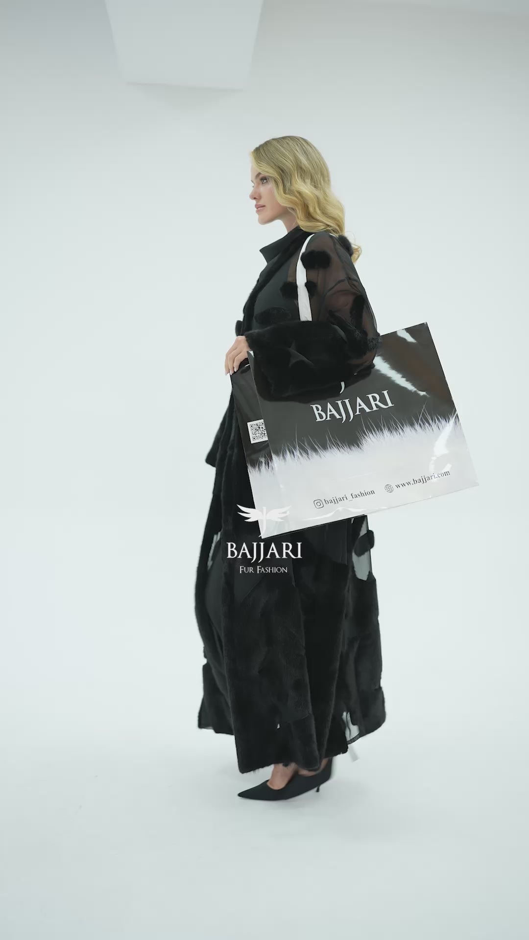 Elegant Design with Chiffon & Mink Fur -BJR 24-