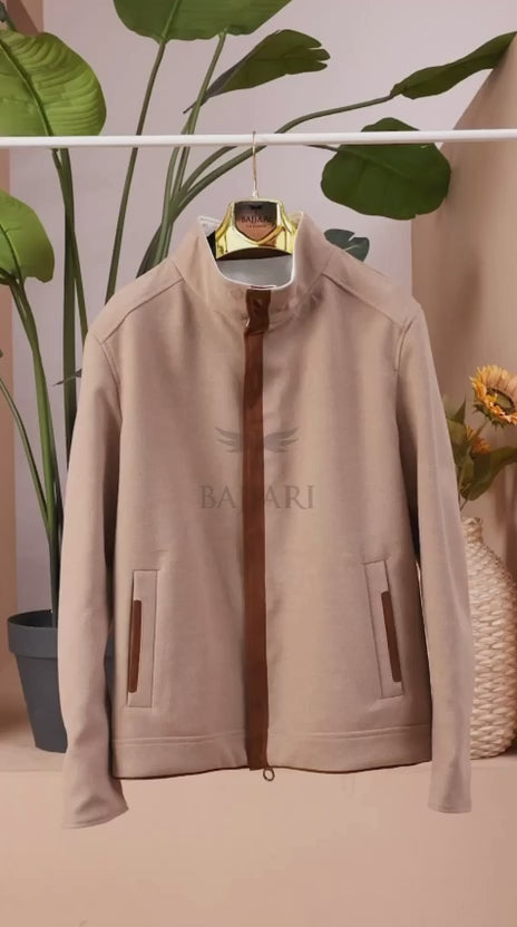 Double-Sided Men's Cashmere Waterproof Jacket