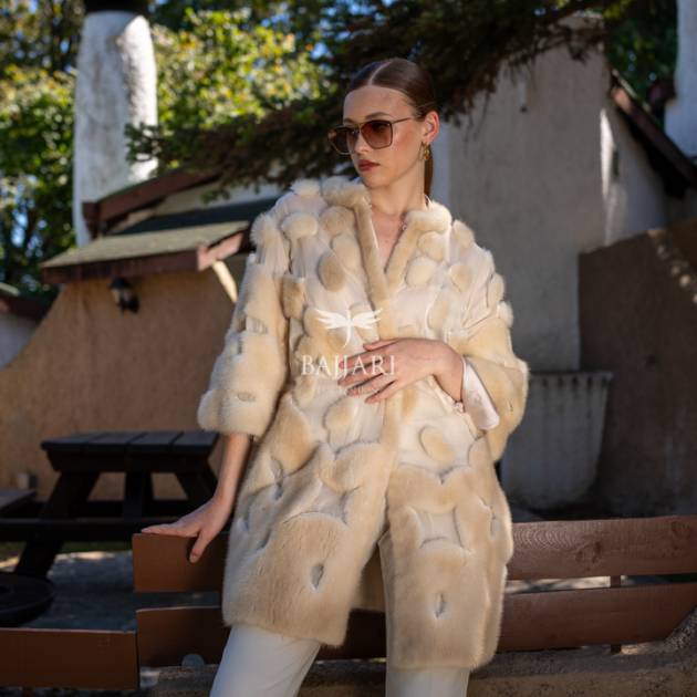 Elegant Design with Chiffon & Mink Fur   -BJR 24-