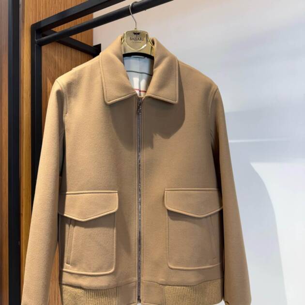 Men’s Plain Cashmere Jacket – Premium Lining