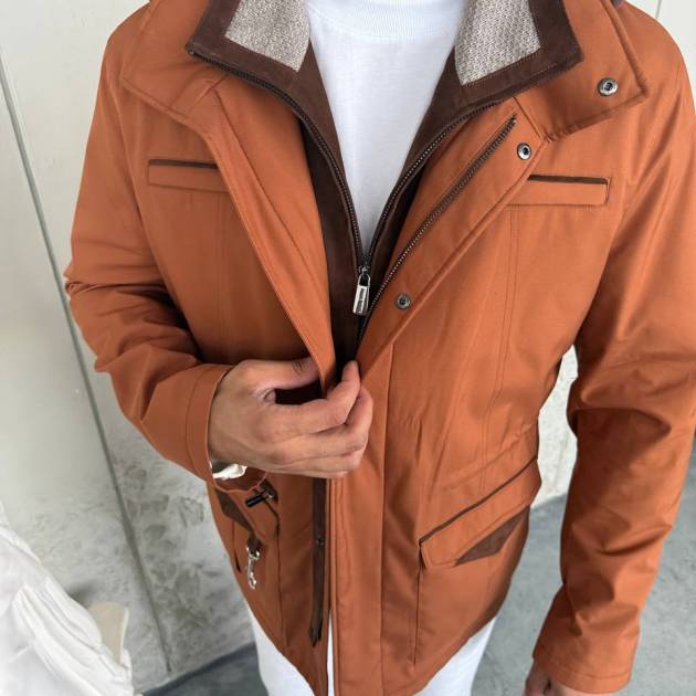 Waterproof Elegant Jacket with Cashmere Lining & Rabbit Fur Hood