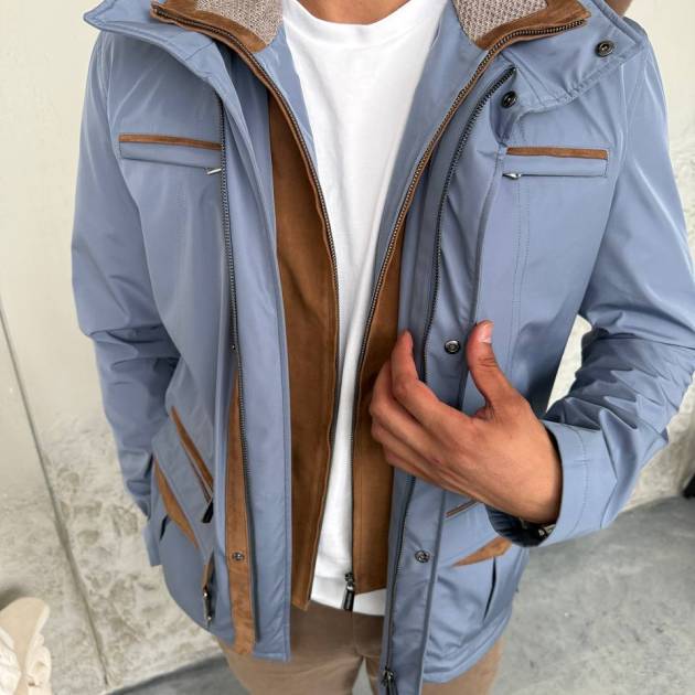 Waterproof Elegant Jacket with Cashmere Lining & Rabbit Fur Hood