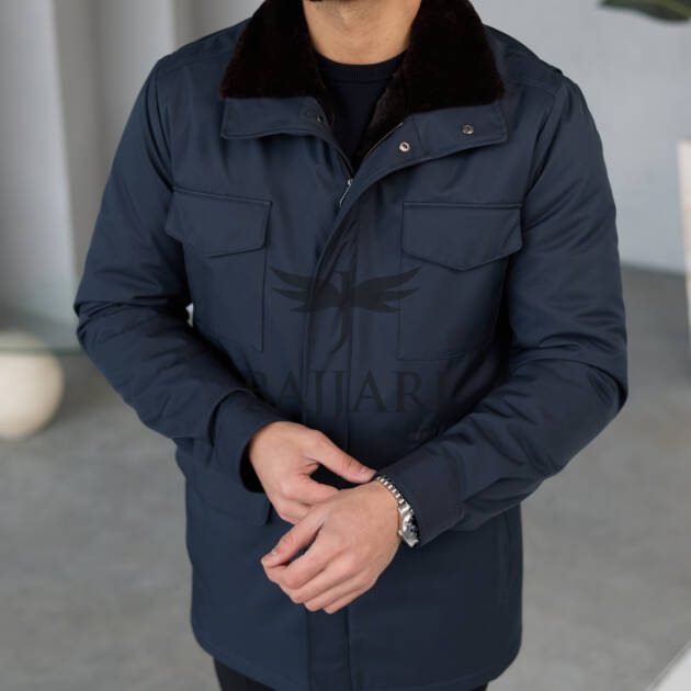 BAJJARI MAN Traveller Jacket Soft Rabbit Rex fur lined interior: Waterproof fabric