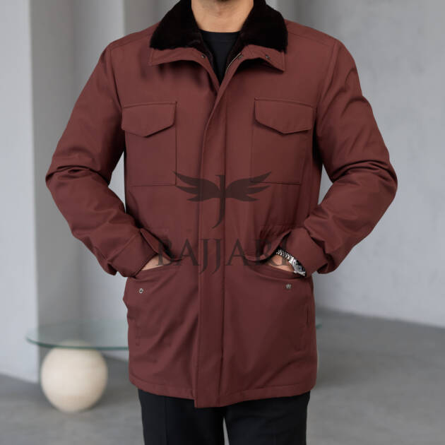 BAJJARI MAN Traveller Jacket Soft Rabbit Rex fur lined interior: Waterproof fabric